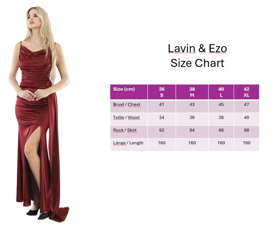 Langes Satin-Abendkleid mit Chiffon-Trägern und Cape-Detail 6